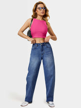 High Waist Stretch Mom Jeans