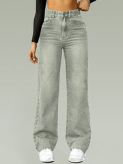 Straight High Waist Wide Leg Jeans
