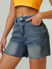 Women's High Waist Denim Shorts