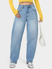 High Waist Stretch Mom Jeans