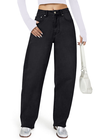 High Waist Stretch Mom Jeans