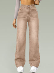 Straight High Waist Wide Leg Jeans