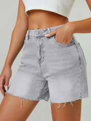 Women's High Waist Denim Shorts