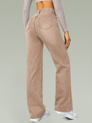 Straight High Waist Wide Leg Jeans