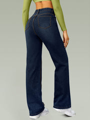 Straight High Waist Wide Leg Jeans