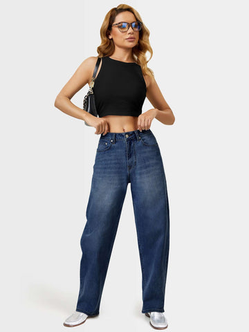 High Rise Classic Stretch Mom Jeans