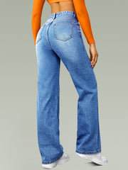 Straight High Waist Wide Leg Jeans