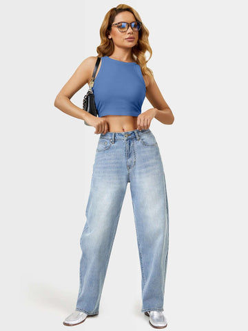 High Rise Classic Stretch Mom Jeans