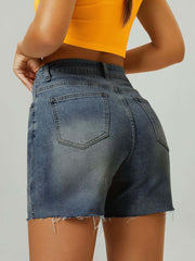 Women's High Waist Denim Shorts
