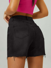 Women's High Waist Denim Shorts