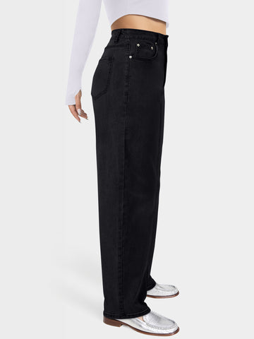 High Waist Stretch Mom Jeans