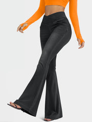 High Waist V-Shaped Denim Pants