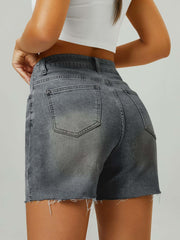 Women's High Waist Denim Shorts