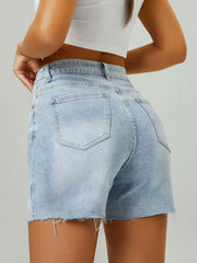 Women's High Waist Denim Shorts