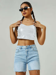 Women's High Waist Denim Shorts