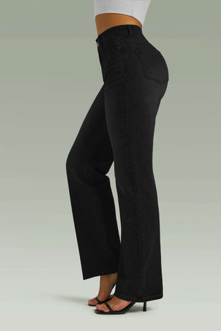 Straight High Waist Wide Leg Jeans