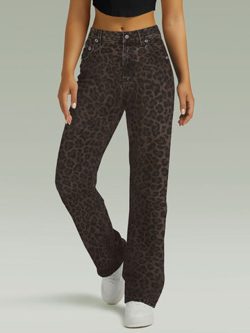 Straight High Waist Wide Leg Jeans