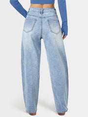 High Waist Stretch Mom Jeans