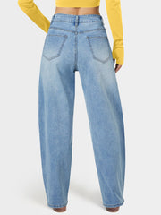 High Waist Stretch Mom Jeans