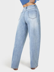 High Waist Stretch Mom Jeans
