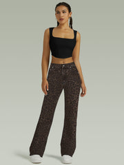 Straight High Waist Wide Leg Jeans