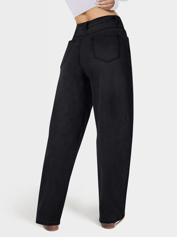 High Waist Stretch Mom Jeans